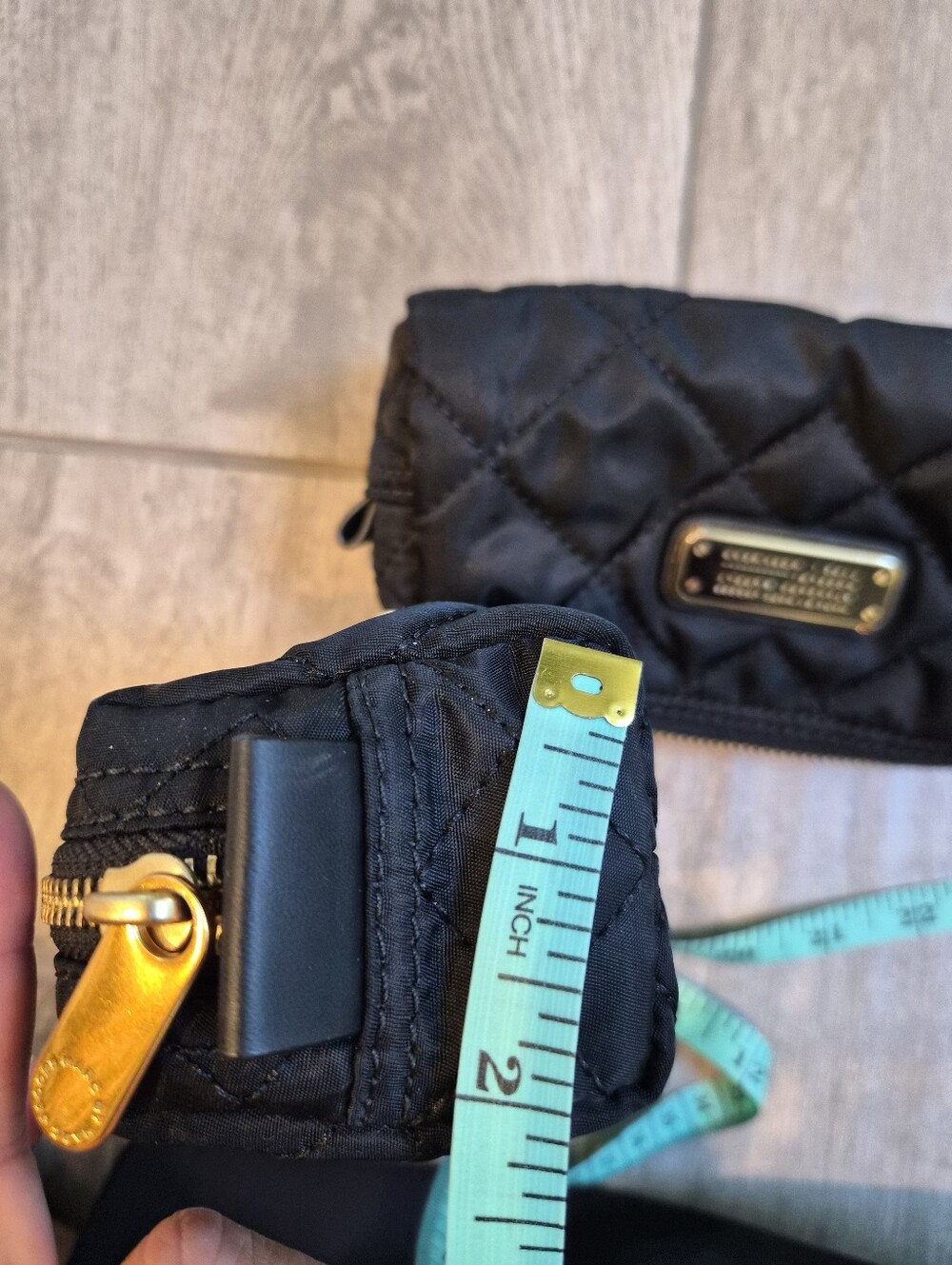 Black Quilted Nylon Cosmetic Pouch by Marc Jacobs - Picture 3 of 7